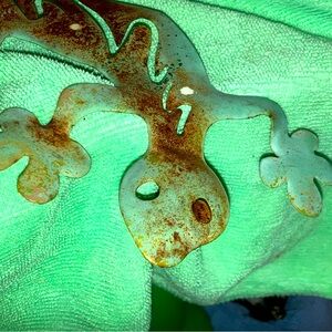 Vintage Gecko lizard outdoor decor.  Super cool piece!